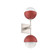 Cabochon Double Sconce (1289|IDB0093-02-BS-WL-L3-RE)