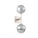 Cabochon Double Sconce (1289|IDB0093-02-BS-S-L3-CS)