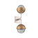 Cabochon Double Sconce (1289|IDB0093-02-BS-S-L1-NB)