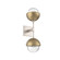 Cabochon Double Sconce (1289|IDB0093-02-BS-C-L3-GB)