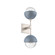 Cabochon Double Sconce (1289|IDB0093-02-BS-C-L1-BU)