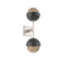 Cabochon Double Sconce (1289|IDB0093-02-BS-B-L3-MB)