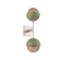 Cabochon Double Sconce (1289|IDB0093-02-BS-B-L1-GE)