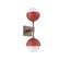Cabochon Double Sconce (1289|IDB0093-02-BB-WL-L3-RE)