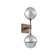 Cabochon Double Sconce (1289|IDB0093-02-BB-S-L1-CS)