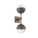 Cabochon Double Sconce (1289|IDB0093-02-BB-C-L3-GP)