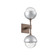 Cabochon Double Sconce (1289|IDB0093-02-BB-C-L1-CS)