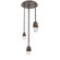 Pebble Round Chain 3pc Multi-Pendant (1289|CNB0079-03-FB-PC-CH2-L3)