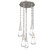 Raindrop Round Chain 5pc Multi-Pendant (1289|CNB0078-05-BS-C-CH2-L3)