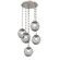 Aster Round 5pc Multi-Pendant Chain (LED) (1289|CNB0066-05-BS-FS-CH3-L1)