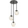 Aster Round 3pc Multi-Pendant Chain (LED) (1289|CNB0066-03-MB-FA-CH2-L1)