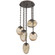 Cosmos Round 5pc Multi-Pendant Chain (Bulb) (1289|CNB0065-05-FB-B-CH2-E2)