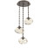 Nova Round 3pc Multi-Pendant with Chain (Bulb) (1289|CNB0064-03-FB-A-CH3-E2)