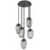 Meteo Round 5pc Multi-Pendant with Chain (Bulb) (1289|CNB0063-05-MB-S-CH1-E2)