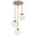 Aster Round 3pc Multi-Pendant with Chain (Bulb) (1289|CNB0062-03-GB-C-CH3-E2)