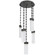 Parallel Round Chain 5pc Multi-Pendant (1289|CNB0042-05-MB-CR-CH3-L1)