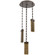 Parallel Round Chain 3pc Multi-Pendant (1289|CNB0042-03-FB-BG-CH3-L1)