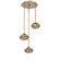 Coppa Round 3pc Multi-Pendant Chain (1289|CNB0036-03-GB-OB-CH1-E2)