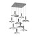 Cumulus Square 9pc Multi-Pendant (1289|CHB0099-09-GP-00-C01-L3-WI)