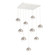 Cabochon Square 9pc Multi-Pendant (1289|CHB0093-09-WI-WL-C01-L3-BS)