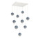 Cabochon Square 9pc Multi-Pendant (1289|CHB0093-09-WI-S-C01-L1-BU)