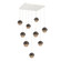 Cabochon Square 9pc Multi-Pendant (1289|CHB0093-09-WI-B-C01-L3-FB)