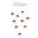 Cabochon Square 9pc Multi-Pendant (1289|CHB0093-09-WI-A-C01-L3-NB)