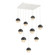 Cabochon Square 9pc Multi-Pendant (1289|CHB0093-09-WI-A-C01-L1-MB)