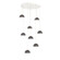 Cabochon Round 8pc Multi-Pendant (1289|CHB0093-08-WI-WL-C01-L3-GP)