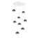 Cabochon Round 8pc Multi-Pendant (1289|CHB0093-08-WI-C-C01-L3-GP)