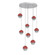 Cabochon Round 8pc Multi-Pendant (1289|CHB0093-08-CS-S-C01-L3-RE)