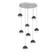 Cabochon Round 8pc Multi-Pendant (1289|CHB0093-08-CS-C-C01-L3-MB)