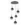 Cabochon Round 5pc Multi-Pendant (1289|CHB0093-05-GP-S-C01-L3-MB)