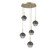 Cabochon Round 5pc Multi-Pendant (1289|CHB0093-05-GB-S-C01-L3-GP)