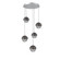 Cabochon Round 5pc Multi-Pendant (1289|CHB0093-05-CS-S-C01-L3-GP)