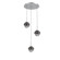 Cabochon Round 3pc Multi-Pendant (1289|CHB0093-03-CS-S-C01-L3-GP)