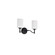 Liam; 2 Light Vanity; Matte Black; White Opal Glass (81|60/8212)
