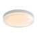 Wry Lighting Ondulada Integrated LED 16in Flush Mount in Sand White and Clear Glass (36|9518-16 SNW-CLR)