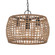 Wry Lighting Weavelight 3-light Pendant in Natural Black (36|3000-3P NB-MAW)
