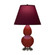 Oxblood Small Double Gourd Accent Lamp (237|OX12P)