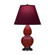 Oxblood Small Double Gourd Accent Lamp (237|OX11P)