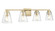 Strayhan 31'' 4-Light Vanity - Modern Gold (670|64004-MG)