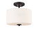 Verlana 22'' 2-Light Semi-Flush Mount - Matte Black (670|2710WG-MB)