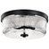Grayson; Small Flush Mount; Matte Black Finish; Clear Ribbed Glass (81|60/8608)