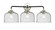 Large Bell 3 Light Bath Vanity Light (3442|284-3W-BPN-G74)