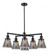 Small Cone 6 Light Chandelier (3442|207-6CR-BK-G63)