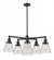 Small Cone 6 Light Chandelier (3442|207-6CR-BK-G62)