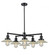 Halophane 6 Light Chandelier (3442|207-6CR-BK-G2)