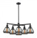 Fulton 6 Light Chandelier (3442|207-6CR-BK-G173)