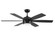 Trevor 52'' 6-Blade Indoor/Outdoor (Damp)Ceiling Fan in Flat Black w/ Flat Black/Greywood Blades (20|TRV52FB6-NWF)